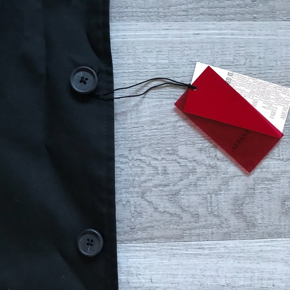 Alfani Black Trench Coat - Picture 5 of 5